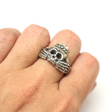 Load image into Gallery viewer, Skull Claddagh Ring for Men
