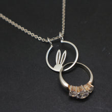 Load image into Gallery viewer, Bunny Ring Holder Necklace