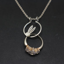 Load image into Gallery viewer, Bunny Ring Holder Necklace