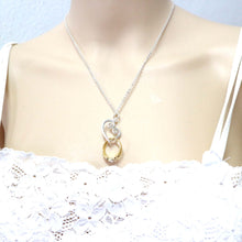 Load image into Gallery viewer, Spiral Heart Ring Holder Necklace
