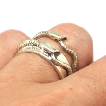 Load image into Gallery viewer, Ouroboros Snake Promise Ring for Couple