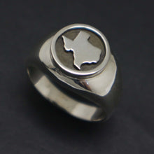 Load image into Gallery viewer, Silver Texas Signet Ring