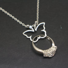 Load image into Gallery viewer, Butterfly Ring Holder Necklace