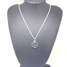 Load image into Gallery viewer, Silver Volleyball Necklace