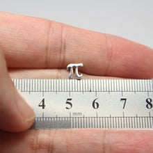 Load image into Gallery viewer, Silver PI Earrings