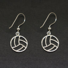 Load image into Gallery viewer, Silver Volleyball Earring