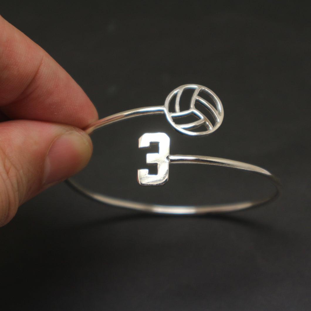 Volleyball Number Bracelet