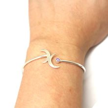 Load image into Gallery viewer, Silver Bisexual Pride Bracelet