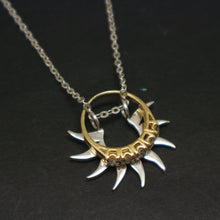 Load image into Gallery viewer, Sun Ring Holder Necklace