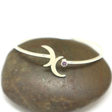 Load image into Gallery viewer, Silver Bisexual Pride Bracelet