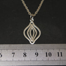 Load image into Gallery viewer, Silver Feminist Vagina Necklace