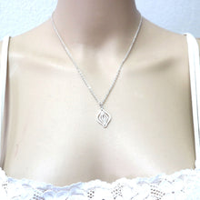 Load image into Gallery viewer, Silver Feminist Vagina Necklace