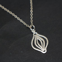 Load image into Gallery viewer, Silver Feminist Vagina Necklace