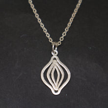 Load image into Gallery viewer, Silver Feminist Vagina Necklace