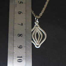 Load image into Gallery viewer, Silver Feminist Vagina Necklace
