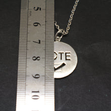 Load image into Gallery viewer, Silver Vote Necklace Pendant