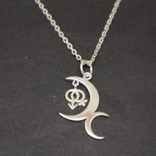 Load image into Gallery viewer, Silver Bisexual Jewelry Necklace