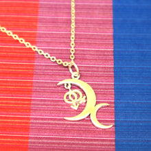 Load image into Gallery viewer, Silver Bisexual Jewelry Necklace