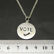 Load image into Gallery viewer, Silver Vote Necklace Pendant