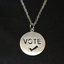Load image into Gallery viewer, Silver Vote Necklace Pendant
