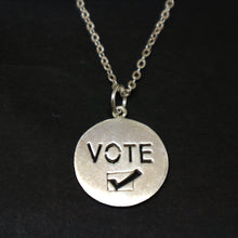 Load image into Gallery viewer, Silver Vote Necklace Pendant