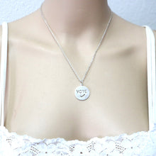 Load image into Gallery viewer, Silver Vote Necklace Pendant