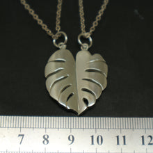 Load image into Gallery viewer, Monstera Leaf Couple Necklace
