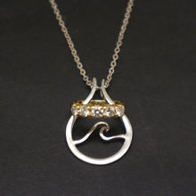 Load image into Gallery viewer, Wave Ring Holder Necklace