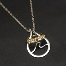 Load image into Gallery viewer, Wave Ring Holder Necklace