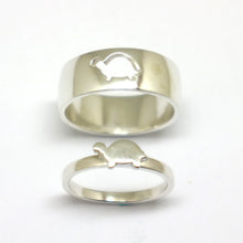 Load image into Gallery viewer, Turtle Dinosaur Promise Ring for Couples
