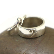 Load image into Gallery viewer, Bass Clef Promise Ring for Couples