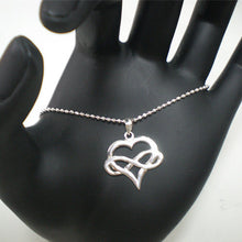 Load image into Gallery viewer, Polyamory Heart Infinity Necklace