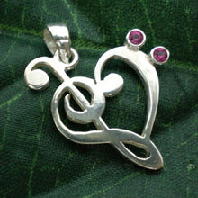 Load image into Gallery viewer, Music Note Necklace in Silver