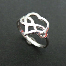 Load image into Gallery viewer, Polyamory Heart Infinity Ring