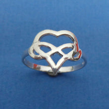 Load image into Gallery viewer, Polyamory Heart Infinity Ring