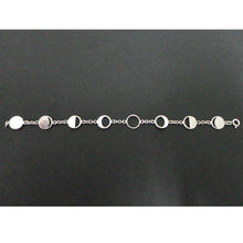 Load image into Gallery viewer, Silver Moon Phases Bracelet