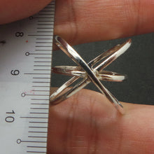 Load image into Gallery viewer, Sterling Silver Criss Cross Ring