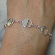 Load image into Gallery viewer, Silver Moon Phases Bracelet