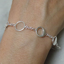 Load image into Gallery viewer, Silver Moon Phases Bracelet