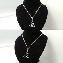 Load image into Gallery viewer, Silver Celtic Mother Child Knot Necklace