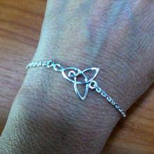 Load image into Gallery viewer, Silver Celtic Mother Daughter Knot Bracelet