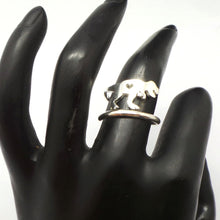 Load image into Gallery viewer, Silver Tyrannosaurus Dinosaur Ring