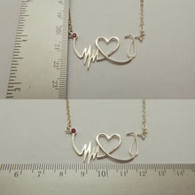 Load image into Gallery viewer, Nurse HeartBeat Stethoscope Necklace