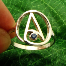 Load image into Gallery viewer, Sterling Silver Atheist Ring