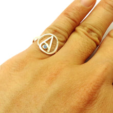 Load image into Gallery viewer, Sterling Silver Atheist Ring