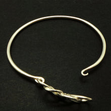 Load image into Gallery viewer, Silver Double Infinity Bangle Bracelet