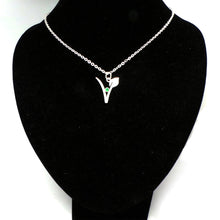 Load image into Gallery viewer, Silver Vegan Symbol Necklace