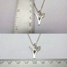 Load image into Gallery viewer, Silver Vegan Symbol Necklace