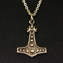Load image into Gallery viewer, Mjolnir Thor Hammer Necklace
