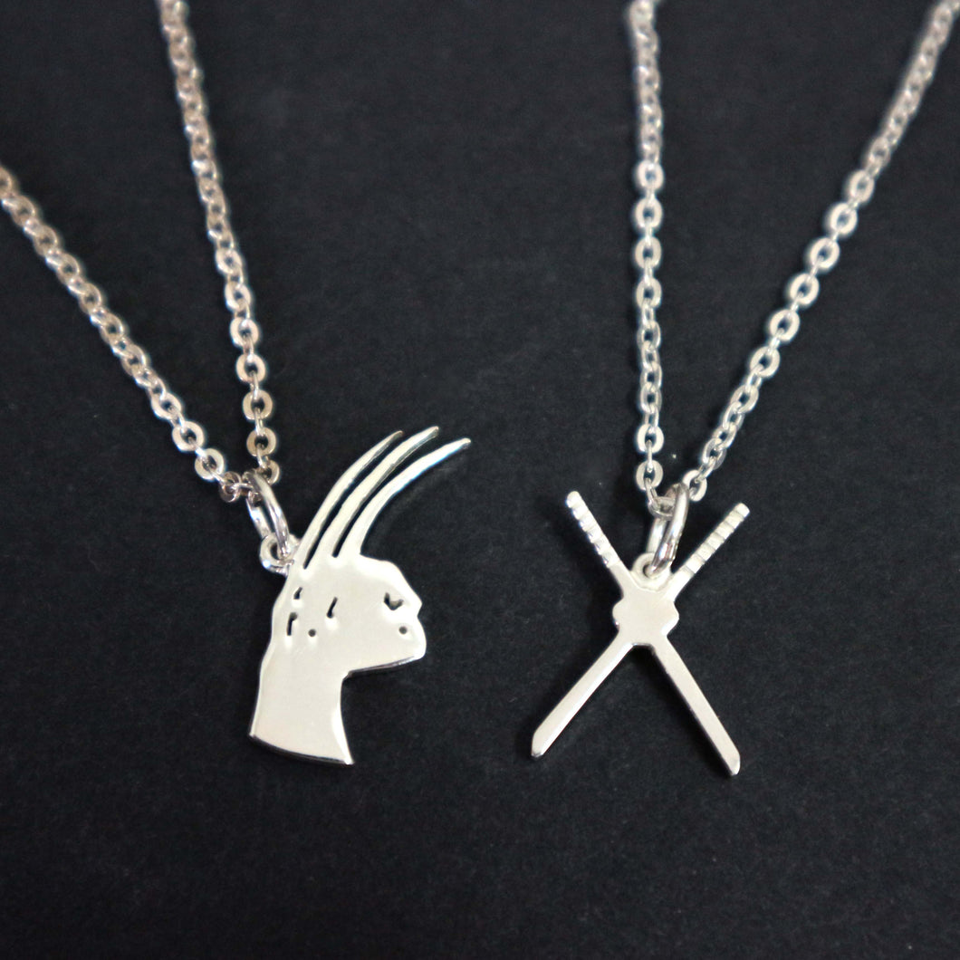 Deadpool and Wolverine Weapon Necklace